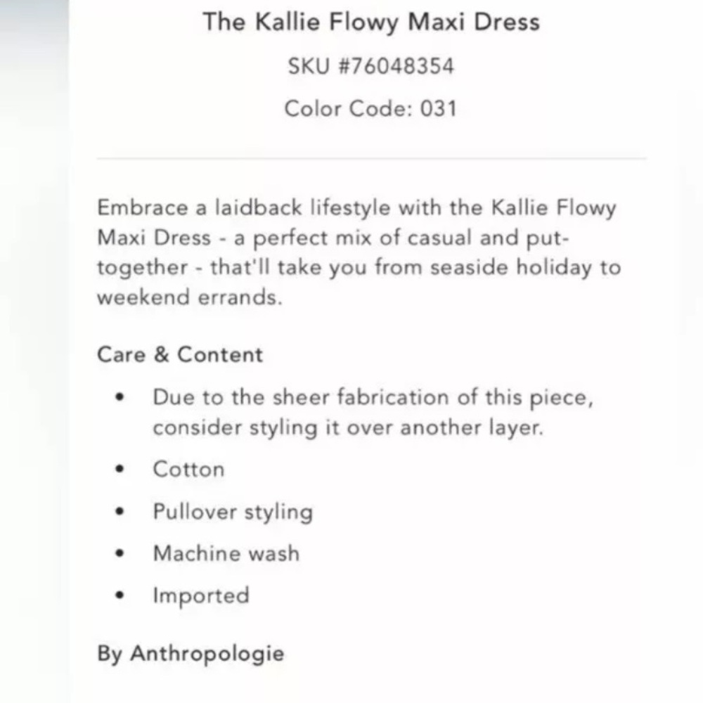 Anthropologie The Kallie Flowy Olive Green Maxi Dress XS Guaze New NWT BOHO HTF - Picture 7 of 12
